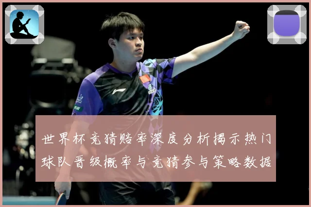 世界杯竞猜赔率深度分析揭示热门球队晋级概率与竞猜参与策略数据研判-深度解析